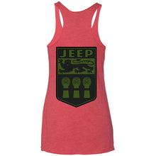 JSK_ Dark Star 2-sided print NL6733 Next Level Ladies' Triblend Racerback Tank