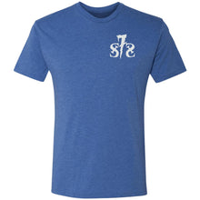 S7S white logo You Can't Wheel With Us 2-sided print NL6010 Men's Triblend T-Shirt