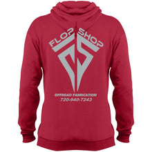 Flop Shop gray logo 2-sided print PC78H Port & Co. Core Fleece Pullover Hoodie