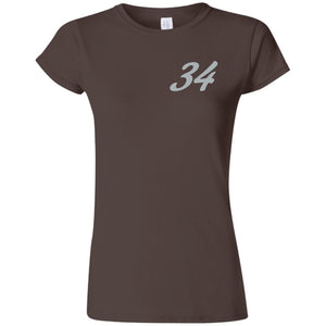 Yeti Motorsports logo 2-sided print G640L Gildan Softstyle Ladies' Fitted T-Shirt