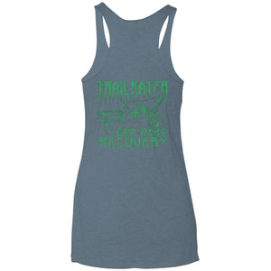 Moab Motorsports Trailmater 2-sided print NL6733 Next Level Ladies' Triblend Racerback Tank