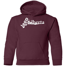 Jeep Alberta white logo G185B Gildan Youth Pullover Hoodie