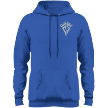 Flop Shop gray logo 2-sided print PC78H Port & Co. Core Fleece Pullover Hoodie
