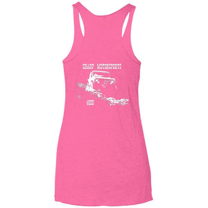 Sharp Motorsports 2-sided print NL6733 Next Level Ladies' Triblend Racerback Tank