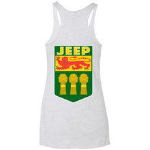 JSK_Star 2-sided print NL6733 Next Level Ladies' Triblend Racerback Tank