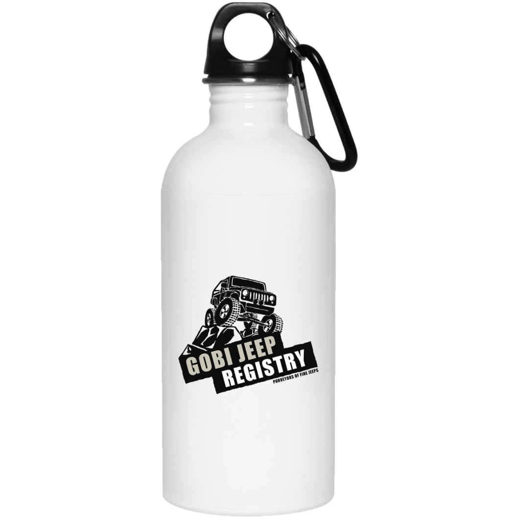 Gobi Jeep Registry Logo 23663 20 oz. Stainless Steel Water Bottle