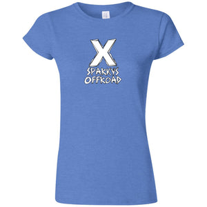 Sparky's Offroad white logo G640L Gildan Softstyle Ladies' T-Shirt