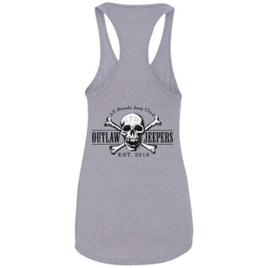 Outlaw Jeepers 2-sided print NL1533 Ladies Ideal Racerback Tank
