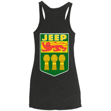 JSK_Star 2-sided print NL6733 Next Level Ladies' Triblend Racerback Tank