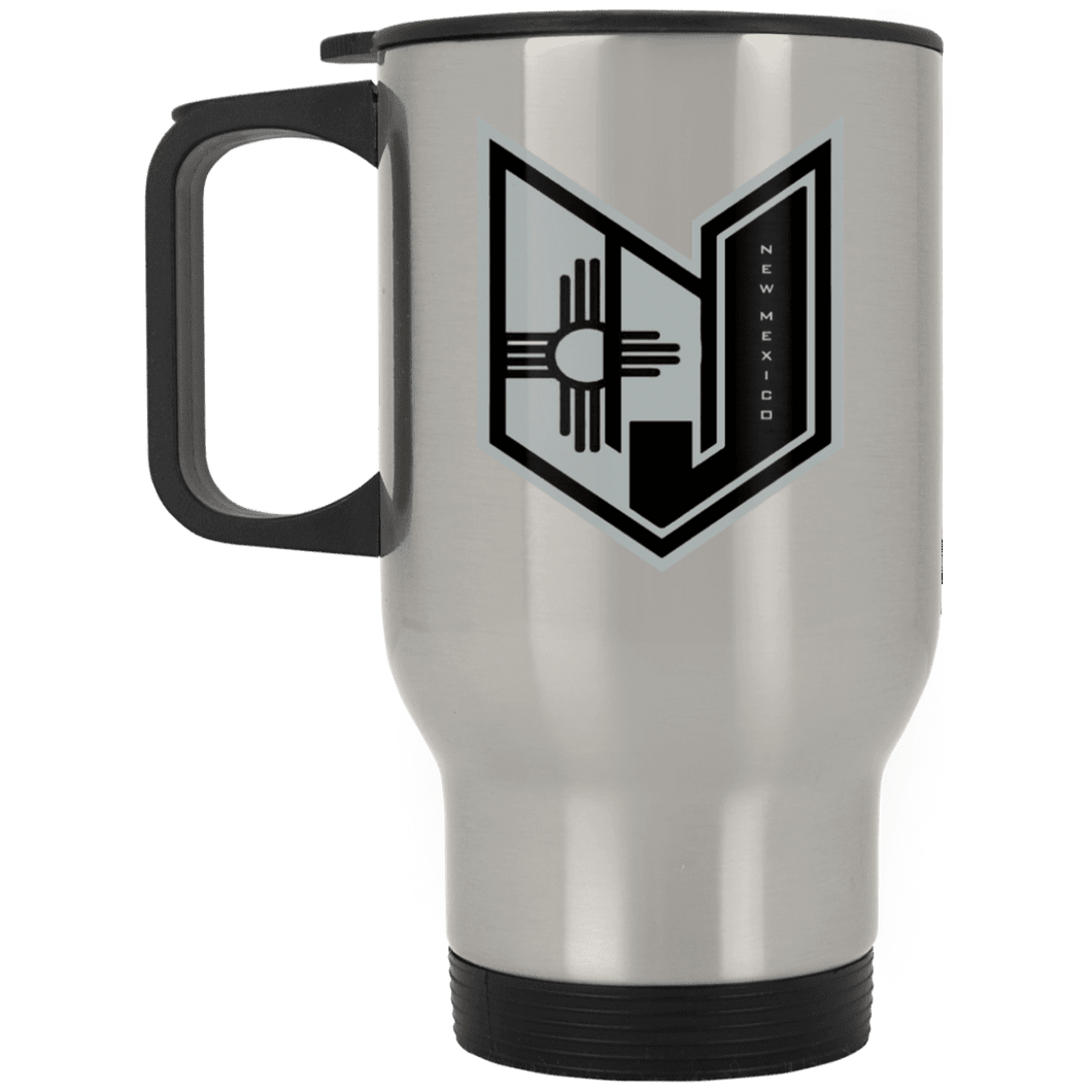 Wicked Jeeps NM Black & Grey XP8400S Silver Stainless Travel Mug