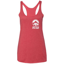 Under The Son Racing 2-sided print NL6733 Next Level Ladies' Triblend Racerback Tank