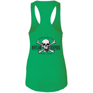 Outlaw Jeepers 2-sided print NL1533 Ladies Ideal Racerback Tank