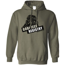 Gobi Jeep Registry Logo G185 Gildan Pullover Hoodie 8 oz.