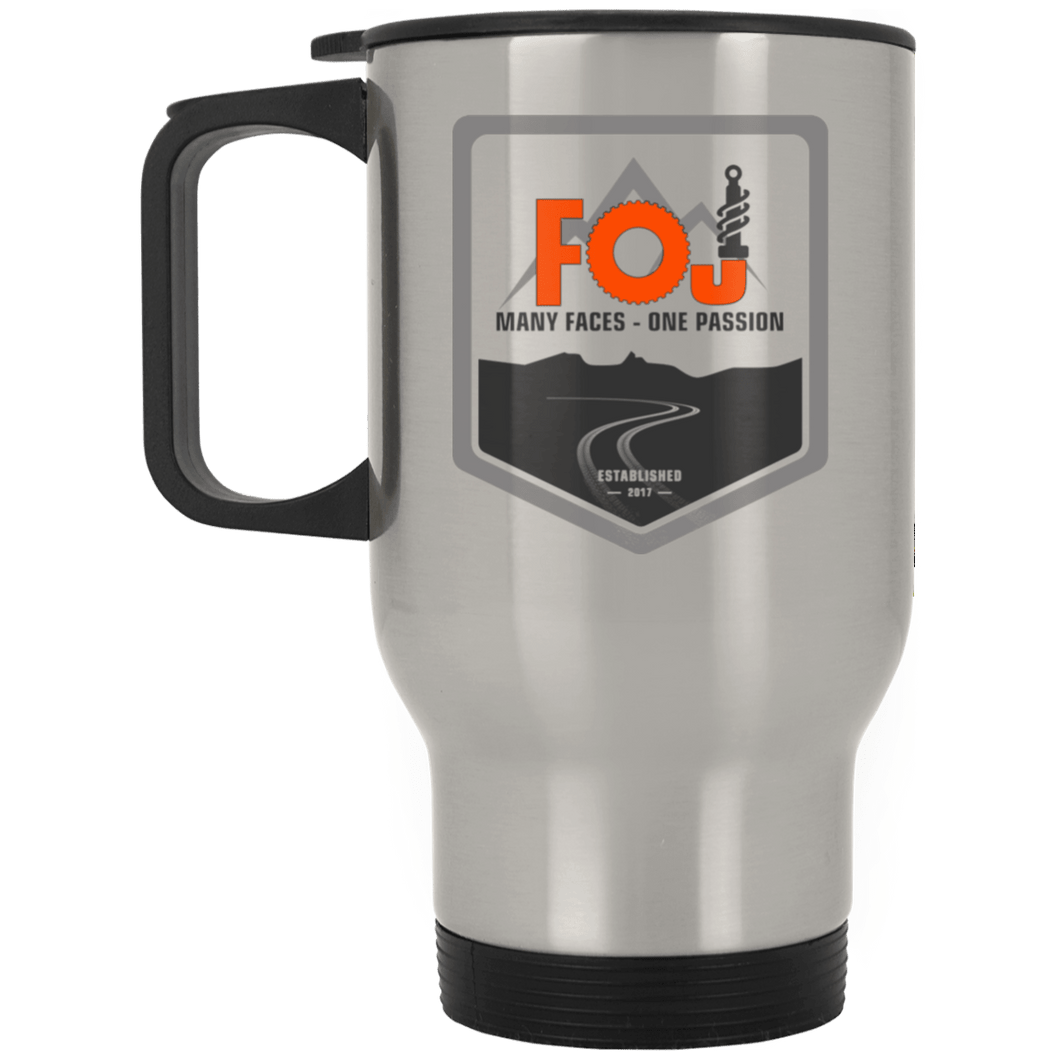 FOJ dye sublimation XP8400S Silver Stainless Travel Mug