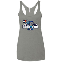 Built4Fun blue NL6733 Next Level Ladies' Triblend Racerback Tank