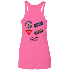 Dale Racing 2-sided print NL6733 Next Level Ladies' Triblend Racerback Tank