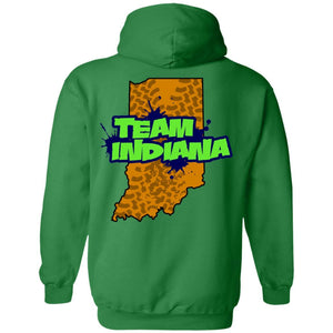 B&B Motorsports 2-sided print (Team Indiana back) G185 Gildan Pullover Hoodie 8 oz.