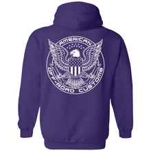AORC Vertical white 2-sided print G185 Pullover Hoodie 8 oz.