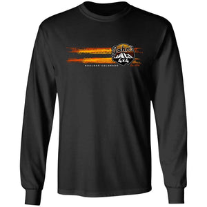 John's 4x4 tread print logo 2-sided print G240 LS Ultra Cotton T-Shirt