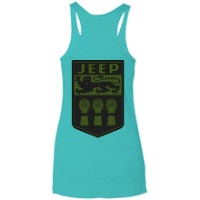 JSK_ Dark Star 2-sided print NL6733 Next Level Ladies' Triblend Racerback Tank