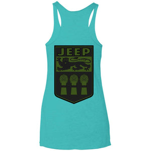 JSK_ Dark Star 2-sided print NL6733 Next Level Ladies' Triblend Racerback Tank