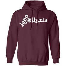 Jeep Alberta white logo G185 Gildan Pullover Hoodie 8 oz.