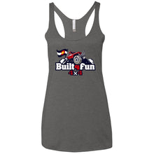 Built4Fun red NL6733 Next Level Ladies' Triblend Racerback Tank