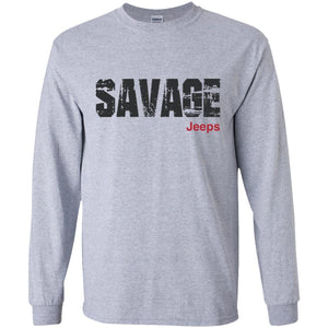 Savage Jeeps G240 Gildan LS Ultra Cotton T-Shirt
