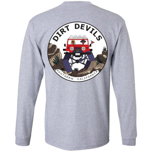 Dirt Devils Jeep Club 2-sided print G240 LS Ultra Cotton T-Shirt