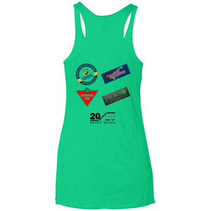 Dale Racing 2-sided print NL6733 Next Level Ladies' Triblend Racerback Tank