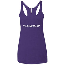 Bloodline Offroad white logo NL6733 Next Level Ladies' Triblend Racerback Tank