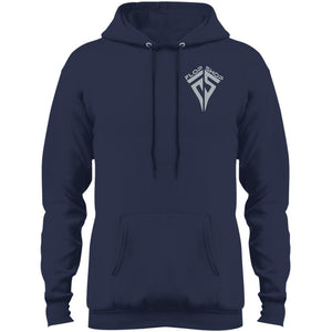 Flop Shop gray logo 2-sided print PC78H Port & Co. Core Fleece Pullover Hoodie