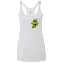 BB&M Team Indiana front 2-sided print NL6733 Next Level Ladies' Triblend Racerback Tank