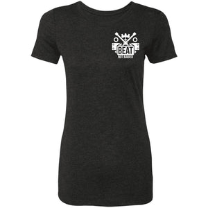 Work Hard Wheel Harder 2-sided print NL6710 Ladies' Triblend T-Shirt