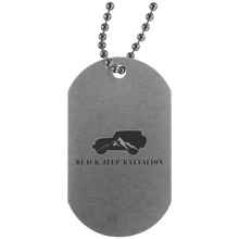 Black Jeep Battalion UN4004 Silver Dog Tag