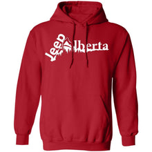 Jeep Alberta white logo G185 Gildan Pullover Hoodie 8 oz.