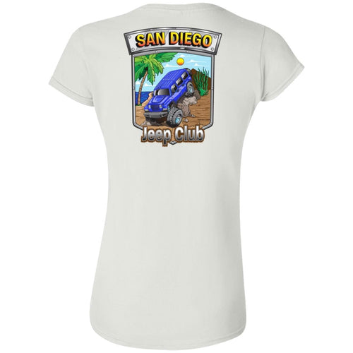 San Diego jeep club 2-sided print G640L Gildan Softstyle Ladies' T-Shirt