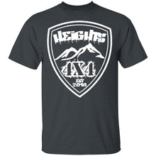 Heights 4x4 crest white logo G500B Gildan Youth 5.3 oz 100% Cotton T-Shirt