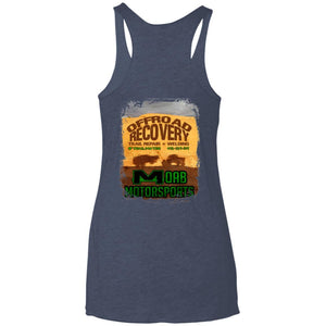 Moab Motorsports 2-sided print w/Trailmater back NL6733 Next Level Ladies' Triblend Racerback Tank
