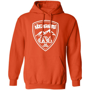 Heights 4x4 crest white logo G185 Gildan Pullover Hoodie 8 oz.
