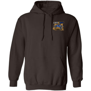 B&B Motorsports 2-sided print (Team Indiana back) G185 Gildan Pullover Hoodie 8 oz.