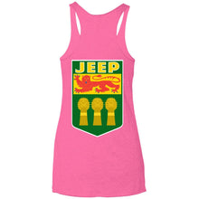 JSK_Star 2-sided print NL6733 Next Level Ladies' Triblend Racerback Tank