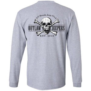 Outlaw Jeepers 2-sided print G240 LS Ultra Cotton T-Shirt