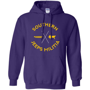 Southern Jeeps Militia G185 Gildan Pullover Hoodie 8 oz.