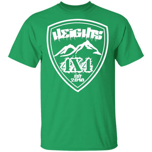 Heights 4x4 crest white logo G500 Gildan 5.3 oz. T-Shirt