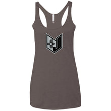 Wicked Jeeps NM Blk & Grey NL6733 Next Level Ladies' Triblend Racerback Tank