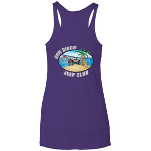 SDJC 2-sided print NL6733 Next Level Ladies' Triblend Racerback Tank