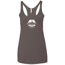 ASJC 2-sided print with Freedom flag on back NL6733 Next Level Ladies' Triblend Racerback Tank