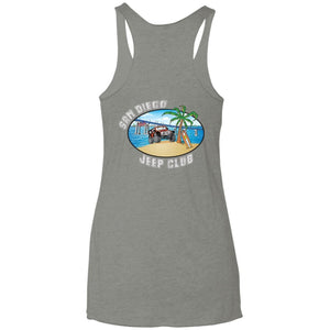 SDJC 2-sided print NL6733 Next Level Ladies' Triblend Racerback Tank