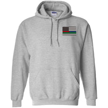 Unity Flag front & Jeeps Against Veteran Suicide back G185 Gildan Pullover Hoodie 8 oz.